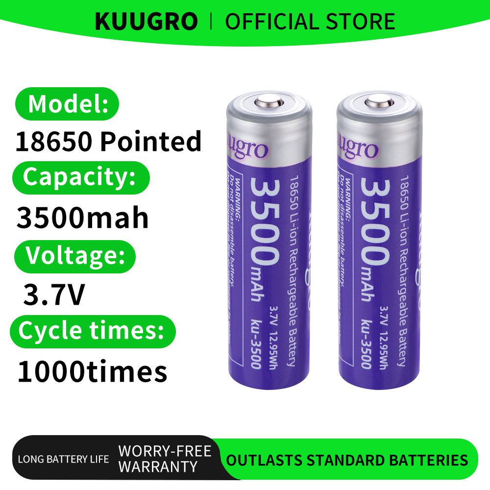 Vape Battery 18650 - Kuugro Ku-3500 18650 배터리 3500mAh 3.7V