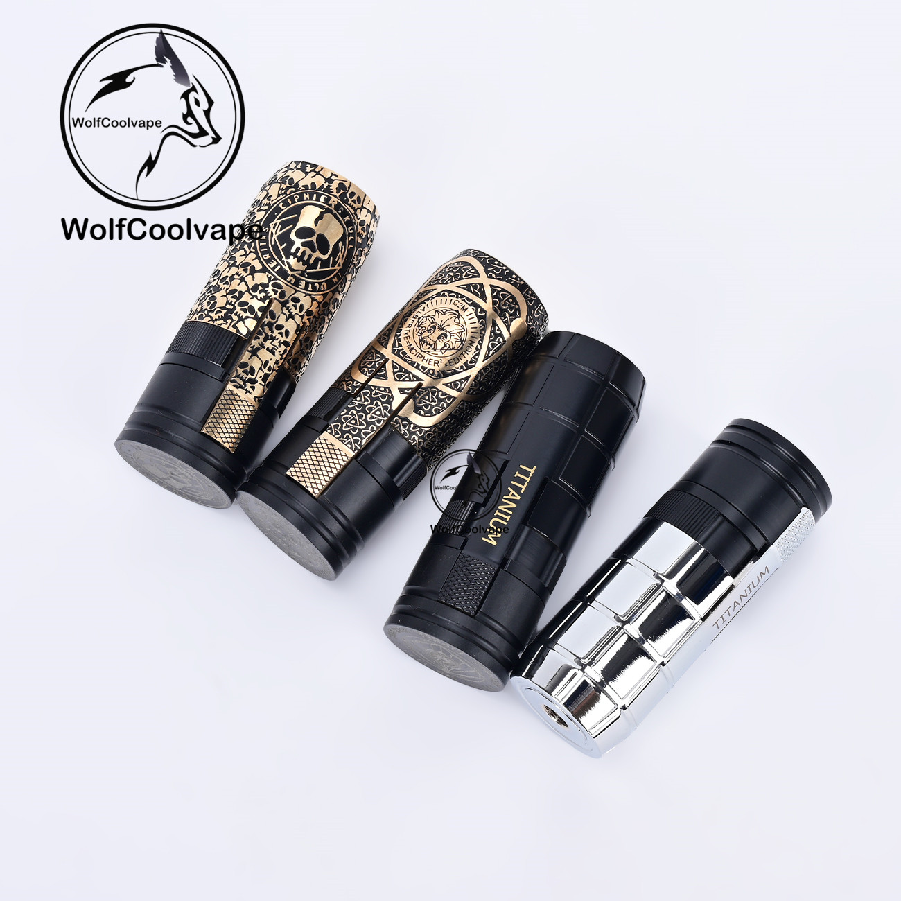 Vape Battery 18650 - Wolfcoolvape MK2 특수 기계 모드 황동