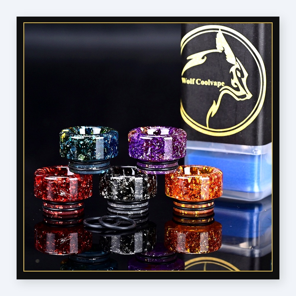 5개 Wolfcoolvape 810 드립 팁 마우스피스 - Drip Tip Resin 리뷰 및 가격