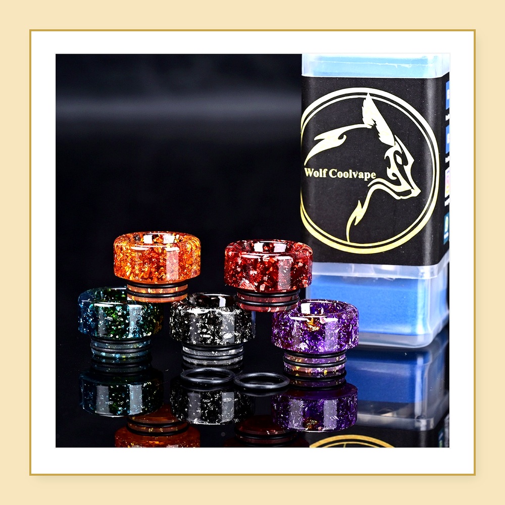 5개 Wolfcoolvape 810 드립 팁 마우스피스 - Drip Tip Resin 리뷰 및 가격