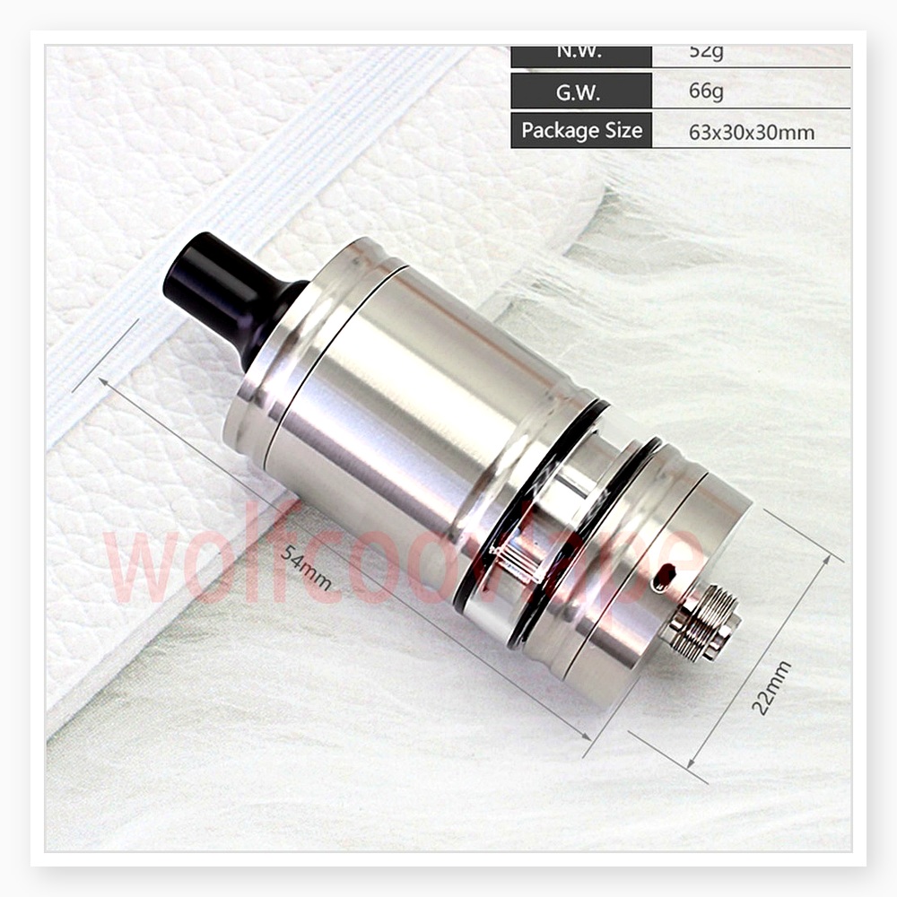 울프쿨베이프 린디 RTA 5ml 탱크 아토마이저 - 3 - Vaping Air 리뷰 및 가격