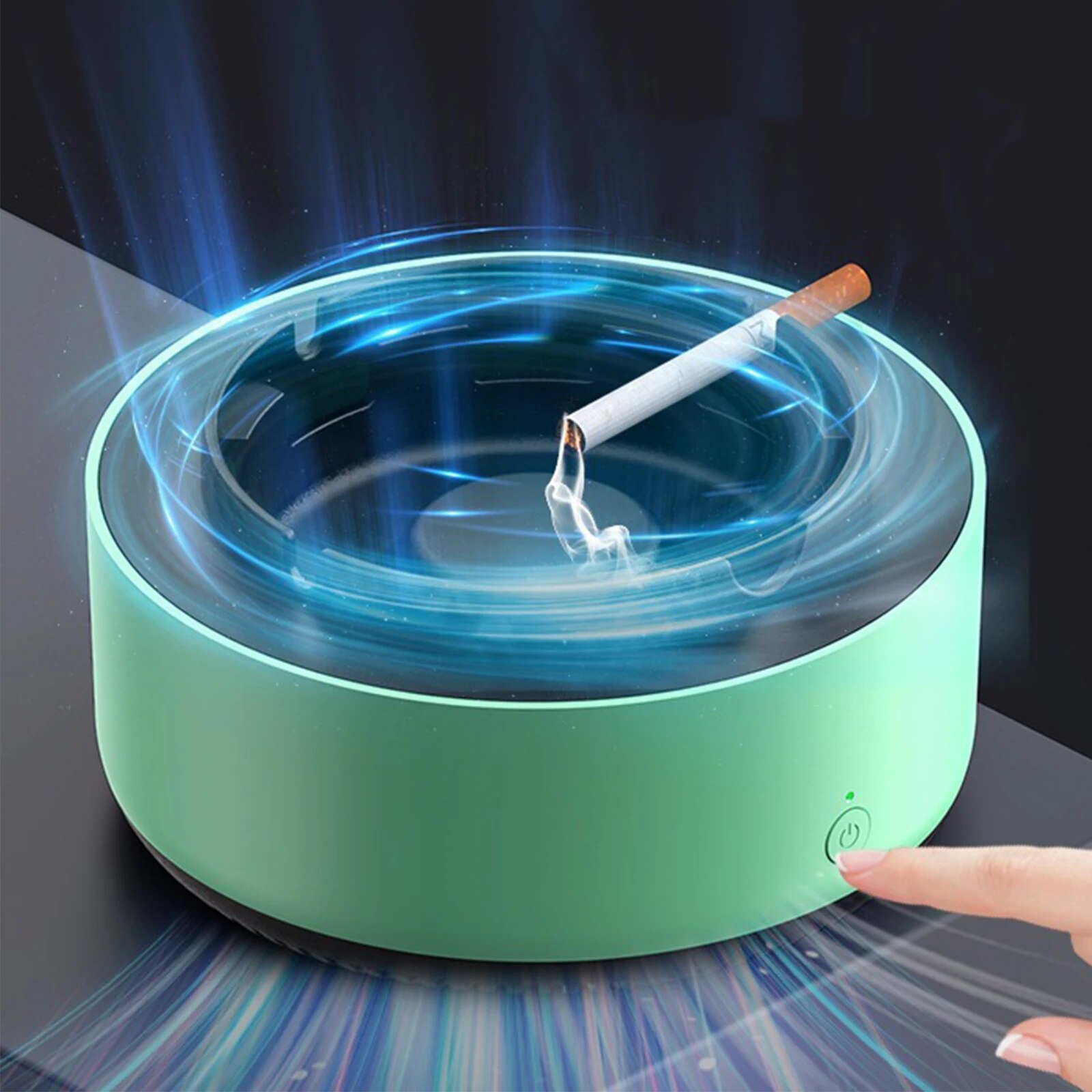 스마트 재떨이 공기 청정기, 간접 연기 및 담배 냄새  - Vape Ring 리뷰 및 가격