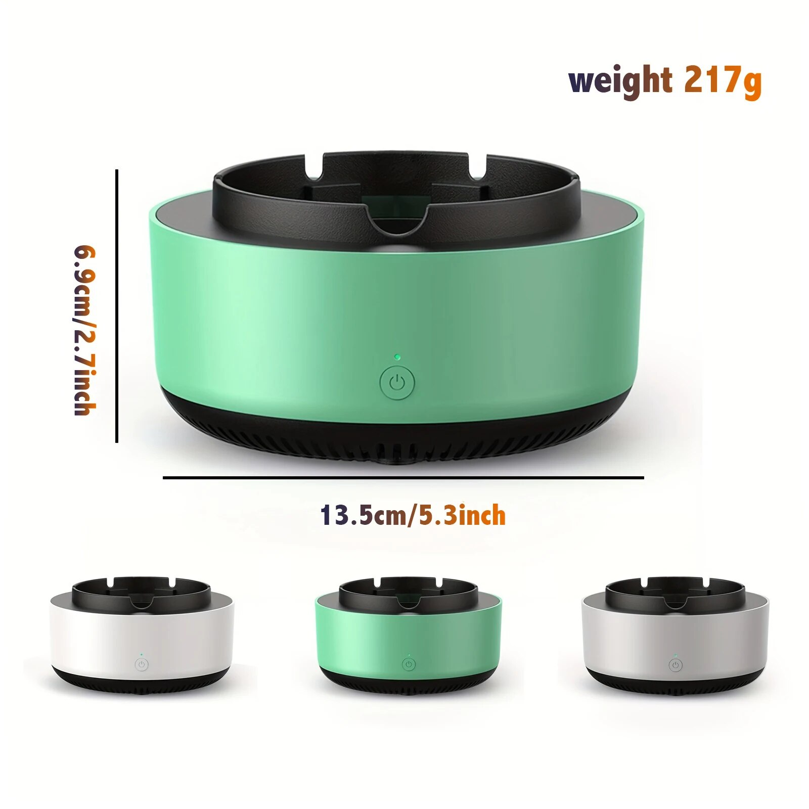 스마트 재떨이 공기 청정기, 간접 연기 및 담배 냄새  - Vape Ring 리뷰 및 가격